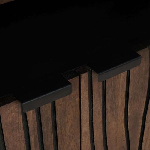 Шкаф с чекмедже Кафяво 60 x 33 x 75 cm мангово дърво масив