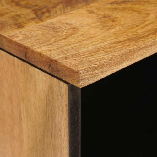 ТВ шкаф с рафт Кафяво 100 x 33 x 46 см Солидно мангово дърво