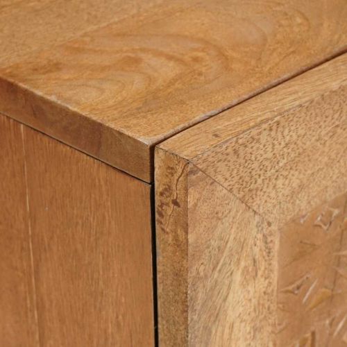 ТВ Единици Светло кафяво 105 x 33 x 46 см Инженерно дърво