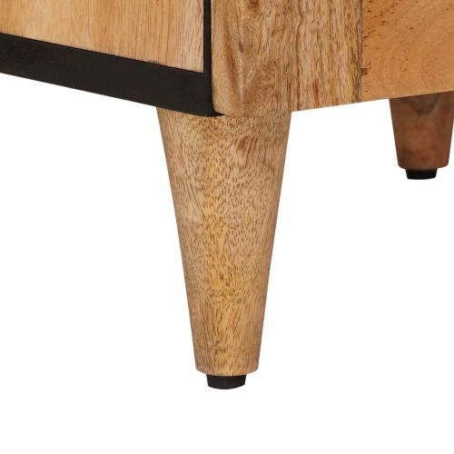 Шкаф за баня Естествен 38 x 33 x 160 см Солидно мангово дърво