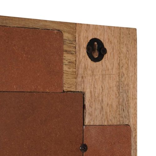 Огледало за баня Естествен 50 x 70 x 3 см Солидно мангово дърво