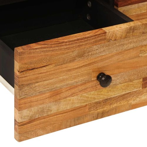 ТВ шкаф Кафяво 70 x 33 x 46 см Солидно мангово дърво