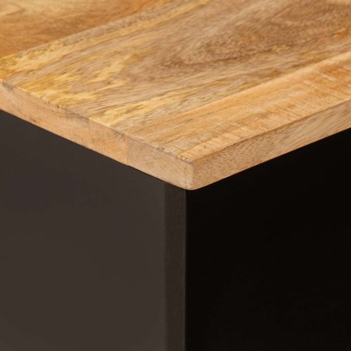 ТВ шкаф с рафт Кафяво 100 x 33 x 46 см Солидно мангово дърво