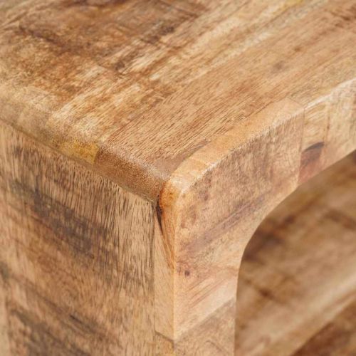 Нощно шкафче 2 pcs Кафяво 45 x 30 x 24 см Солидно мангово дърво