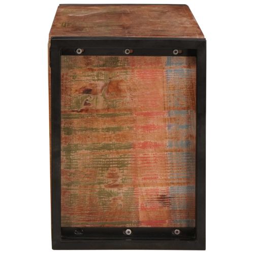 Винен рафт 100 x 45 x 33 см Солидна рециклирана дървесина