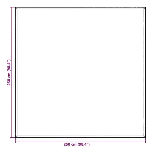 Килим за палатка Синьо и сиво 250 x 250 cm Полиетилен