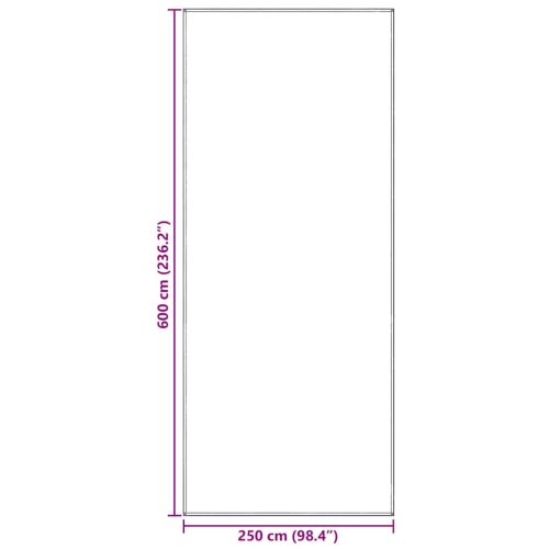Килим за палатка Синьо и сиво 600 x 250 cm Полиетилен