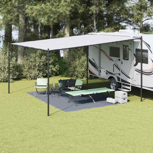 Килим за палатка Синьо и сиво 400 × 300 cm Полиетилен