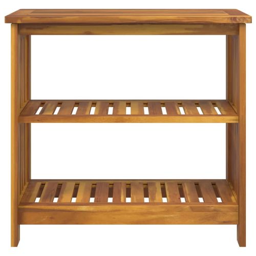 Градинско шкафче с рафт със съхранение Естествен 75 x 35 x 70см