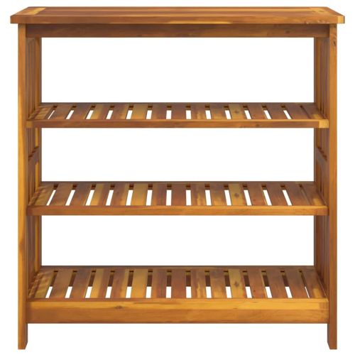 Градинско шкафче с рафт със съхранение Естествен 90 x 40 x 90см