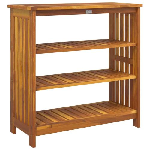 Градинско шкафче с рафт със съхранение Естествен 90 x 40 x 90см