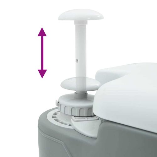 Къмпинг тоалетна Сив 41,5 x 36,5 x 42 см