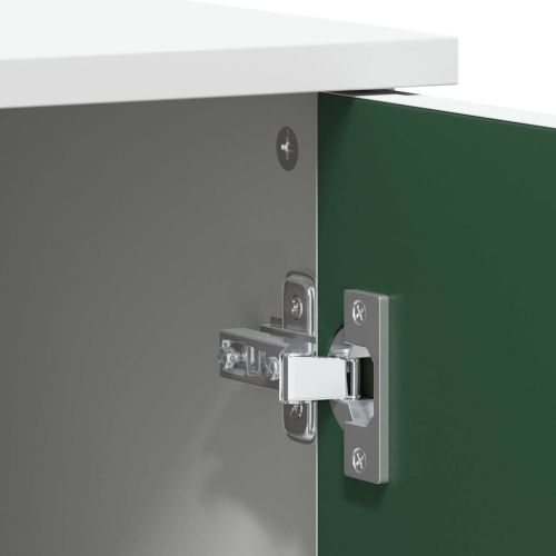 Шкаф с две врати и фронт на черна дъска ROROS Бяло