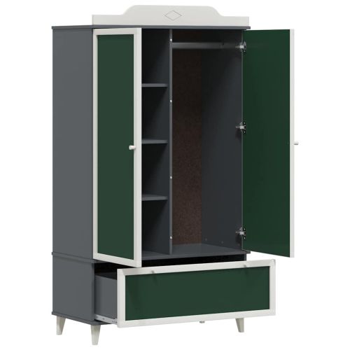 Дъска за записки Гардероб ROROS Сив и бял 90 x 45 x 165 см