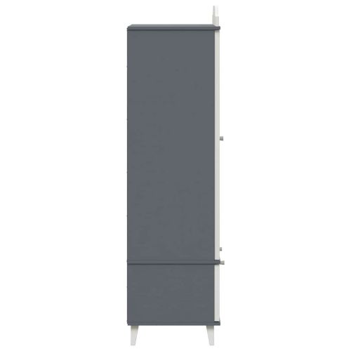 Дъска за записки Гардероб ROROS Сив и бял 90 x 45 x 165 см