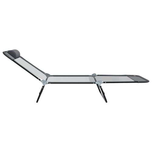Сгъваем шезлонг Сив 182 x 55 x 85,5 см Textilene