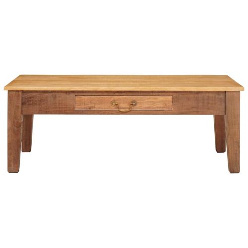 Масичка за кафе Кафяво 110 x 55 x 40 cm Солидно мангово дърво