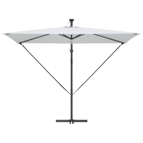 Плажен чадър Пясък 294 x 200 x 270 см Полиестер и алуминий