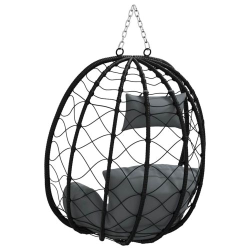 Висящ стол яйце Антрацит 91,5 x 54,5 x 107 см полиратан
