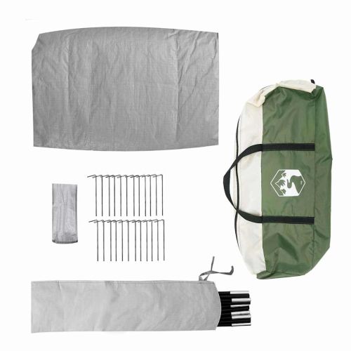 Тиймпей Тент за 8 души с покрив Зелен 720 x 465 x 295 см