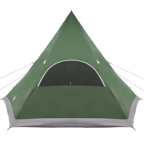 Тент тип Teepee за 5 души с покрив Зелен 545 x 450 x 295 см