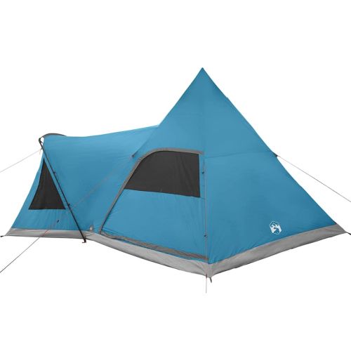 Тент тип Teepee за 5 души с покрив Синьо 545 x 450 x 295 см