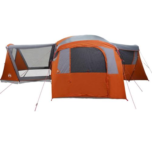 Семейна палатка за 20 души Сив и оранжев 745 x 700 x 217 см