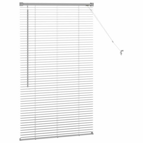 Вертикални щори Сребрист 130 x 70 см Алуминий
