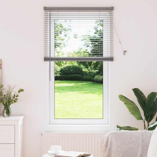 Вертикални щори Сребрист 130 x 75 см Алуминий