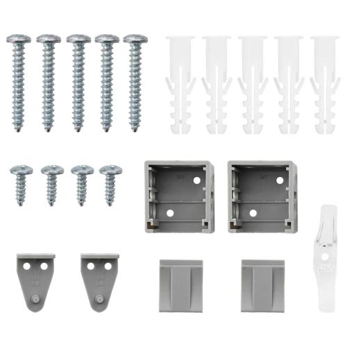 Вертикални щори Сребрист 130 x 75 см Алуминий