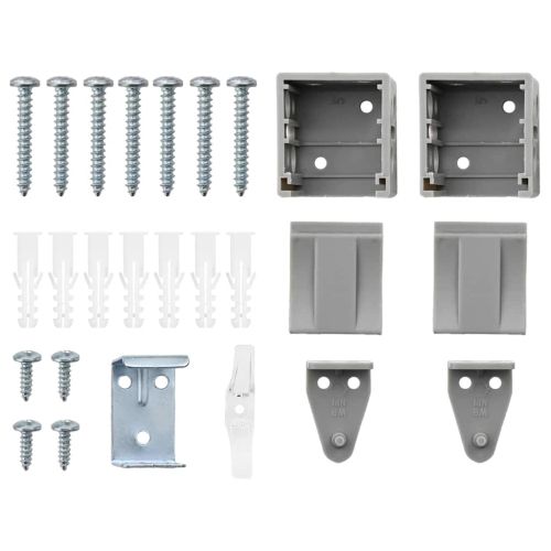 Вертикални щори Сребрист 130 x 90 см Алуминий