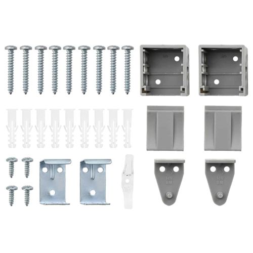 Вертикални щори Сребрист 130 x 150 cm Алуминий