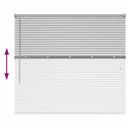 Вертикални щори Сребрист 130 x 150 cm Алуминий