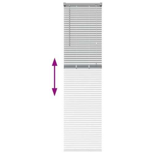 Вертикални щори Сребрист 175 x 40 см Алуминий