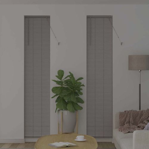 Вертикални щори Сребрист 220 x 40 см Алуминий