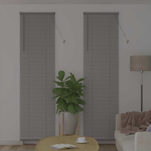 Вертикални щори Сребрист 220 x 55 см Алуминий