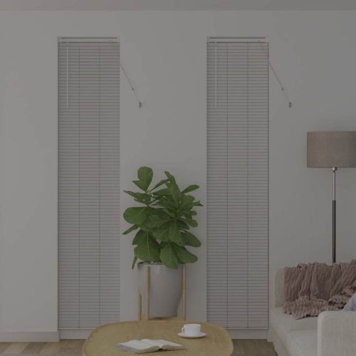 Вертикални щори Бяло 220 x 45 см Алуминий