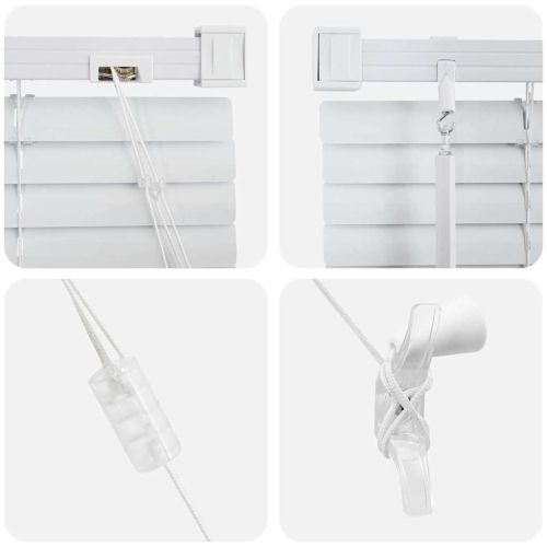 Вертикални щори Бяло 220 x 110 cm Алуминий