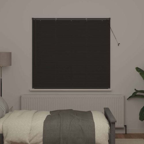 Вертикални щори Тъмен сив 130 x 140 cm Алуминий