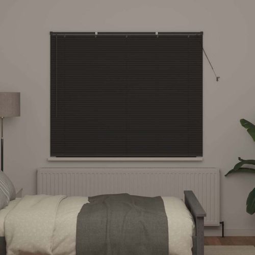 Вертикални щори Тъмен сив 130 x 155 см Алуминий