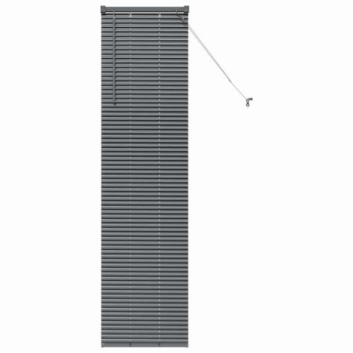 Вертикални щори Тъмен сив 175 x 40 см Алуминий