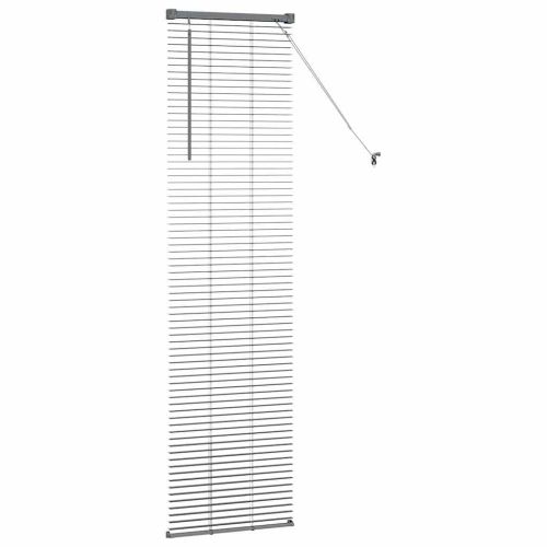 Вертикални щори Тъмен сив 175 x 40 см Алуминий