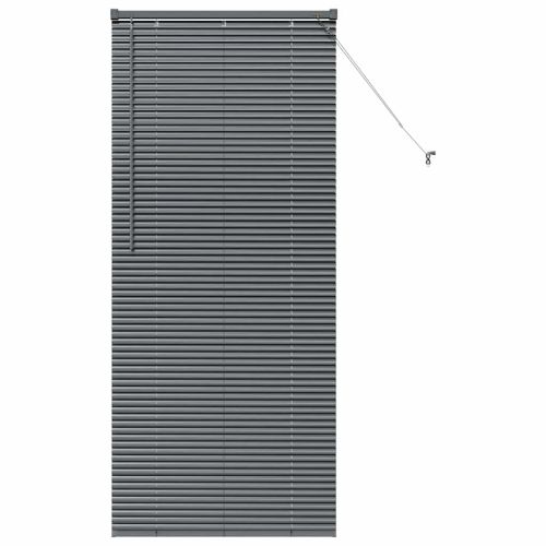 Вертикални щори Тъмен сив 175 x 80 см Алуминий