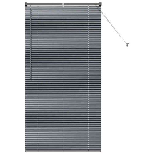 Вертикални щори Тъмен сив 175 x 90 см Алуминий
