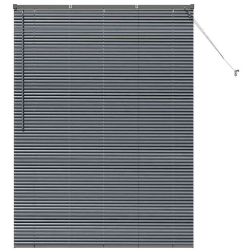 Вертикални щори Тъмен сив 175 x 125 см Алуминий