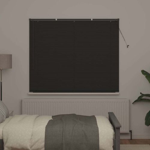 Вертикални щори Тъмен сив 175 x 155 см Алуминий