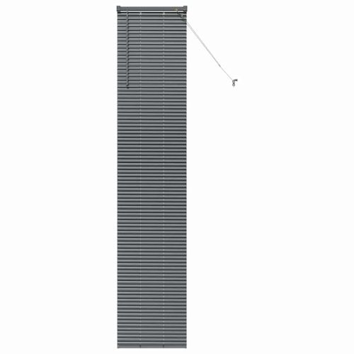 Вертикални щори Тъмен сив 220 x 40 см Алуминий