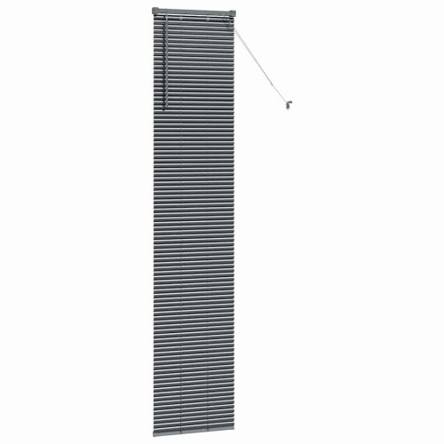 Вертикални щори Тъмен сив 220 x 45 см Алуминий