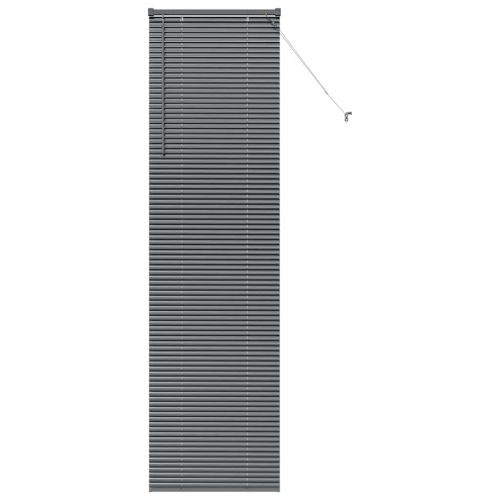 Вертикални щори Тъмен сив 220 x 60 см Алуминий