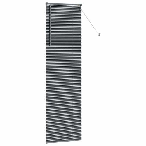 Вертикални щори Тъмен сив 220 x 65 см Алуминий